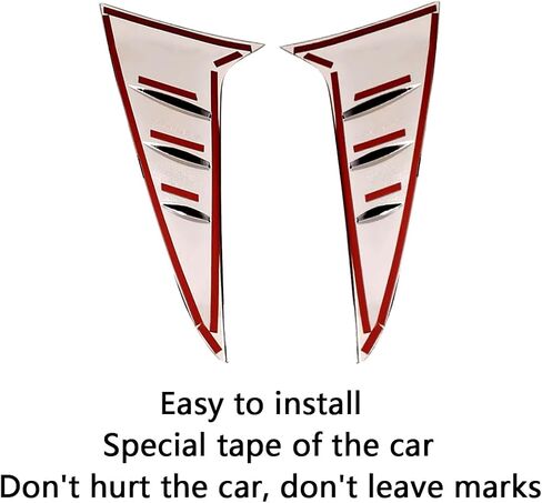 Car Accessories Rear Side Spoiler Wing Protective Sticker Cover Trim Compatible withToyota Sienna 2021 2022 2023 2024 (Carbon Fiber Style) 2PCS ABS in Saudi Arabia