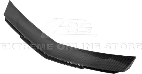 Replacement for 2009-2015 Cadillac CTS-V Sedan Models | Performance Boomerang Style Rear Trunk Lid Wing Spoiler Wickerbill Insert (ABS Plastic - Primer Black) in Saudi Arabia