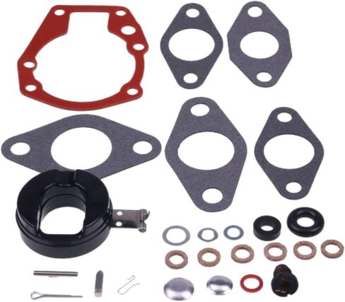 Carburetor Rebuild Repair Kit with Float 439071 18-7043 0382047 Compatible with Johnson Evinrude 1.5HP 2HP 3HP 5HP 5.5HP 6HP 7.5HP 10HP 15HP 18HP 20HP in Saudi Arabia
