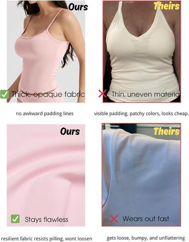 Women's Braless Tank Top Fitted Spaghetti Strap Cami for Going Out Workouts Y2K Cute Basic Top in Kuwait