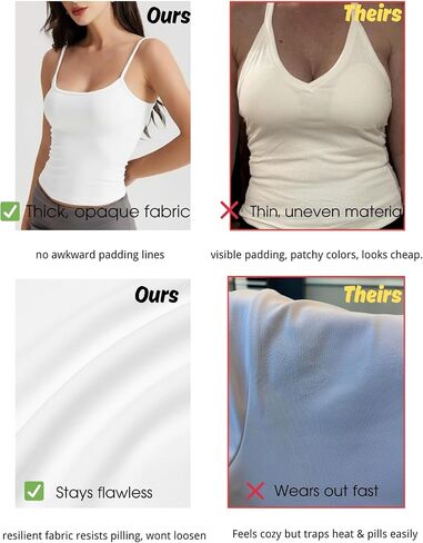Women's Braless Tank Top Fitted Spaghetti Strap Cami for Going Out Workouts Y2K Cute Basic Top in Kuwait
