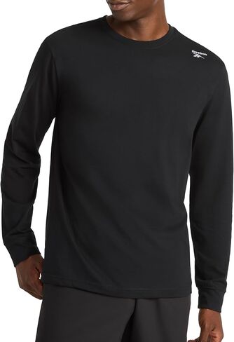 Men's Volt Long Sleeve Crewneck T-Shirt, Standard Fit, Lightweight Cotton-Poly Jersey Fabric in Saudi Arabia