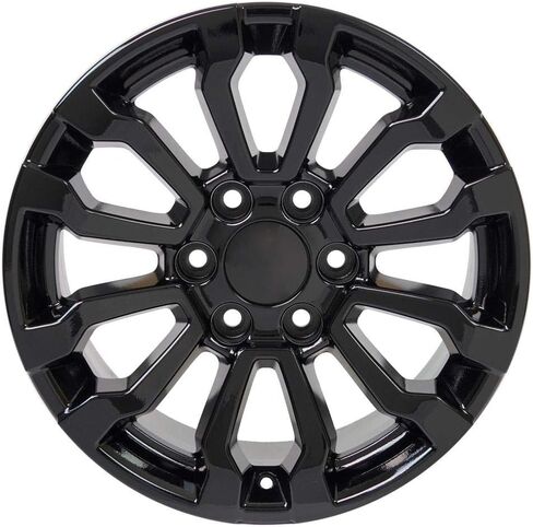 OE Wheels CV35 18 Inch Rims Fit Sierra 1500 AT4 Style 6x139.7 18x8.5 Gloss Black - Hollander 5909 (Set of 4) in Saudi Arabia