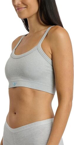 Roxy Women's Seamless Bras Ribbed Lounge Wirefree Bralette Set, 3-Pack in Saudi Arabia