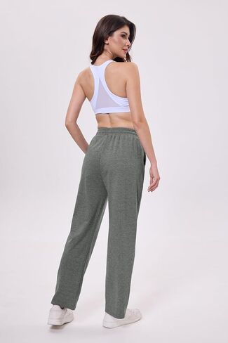 Women's High Waist Lounge Pants Wide Leg Yoga Sweatpants Loose Casual Pockets Drawstring Workout Joggers Pants in Saudi Arabia