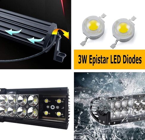 iJDMTOY Lower Grille 30-Inch LED Light Bar Kit Compatible with 2015-2019 Subaru WRX/STI, Includes (1) 180W High Power LED Lightbar, Lower Bumper Opening Mounting Brackets & On/Off Switch Wiring Kit in Saudi Arabia