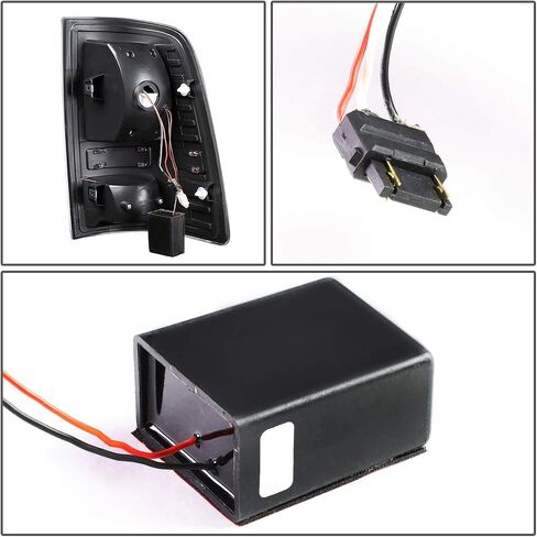 DNA MOTORING TL-DRAM09-LED-RD3D-BK-SM-G2 LED ثلاثي الأبعاد للسائق وجانب الركاب [متوافق مع 09-17 دودج رام 1500 2500 3500] in Kuwait