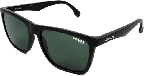 Carrera Men's 8048/S Polarized Rectangular Sunglasses, Black Green, 58mm, 18mm in Saudi Arabia