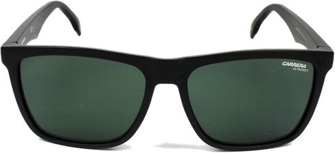 Carrera Men's 8048/S Polarized Rectangular Sunglasses, Black Green, 58mm, 18mm in Saudi Arabia