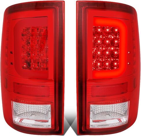 DNA MOTORING TL-DRAM09-LED-RD3D-BK-SM-G2 LED 3D Tail Light Assembly Driver & Passenger Side [Compatible with 09-17 Dodge Ram 1500 2500 3500] in Kuwait
