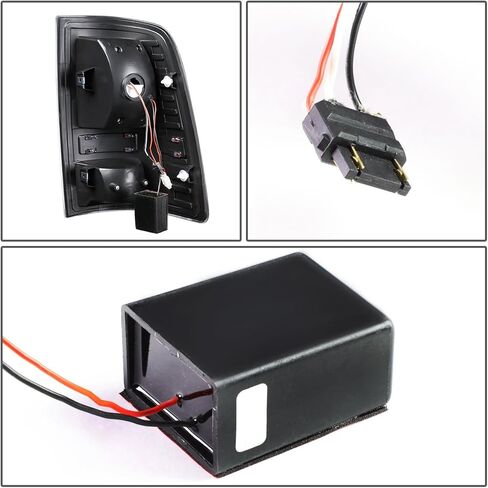 DNA MOTORING TL-DRAM09-LED-RD3D-BK-SM-G2 LED 3D Tail Light Assembly Driver & Passenger Side [Compatible with 09-17 Dodge Ram 1500 2500 3500] in Kuwait