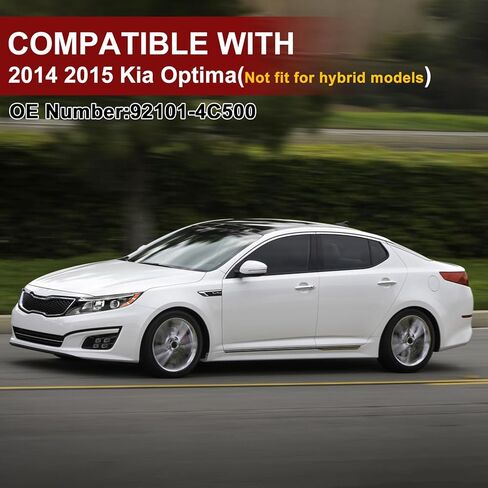 مجموعة المصابيح الأمامية متوافقة مع مجموعة المصابيح الأمامية الهالوجين كيا أوبتيما 2014 2015 مع المصابيح الأمامية البديلة 921024C500 (جانب الركاب الأيمن) in Kuwait