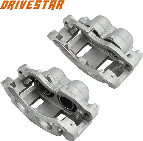 DRIVESTAR 18B4694 18B4695 فرجار الفرامل الأمامية الجديدة، مناسب 1998-05 لسيارة شيفروليه بليزر/ S10 98-04، 1998-05 لسيارة GMC Jimmy، 98-04 لسونوما، 1998-00 لـ Isuzu Hombre، 1998-01 لـ Oldsmobile Bravada in Saudi Arabia