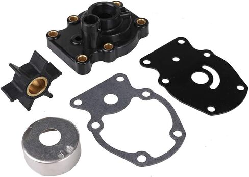 طقم إصلاح مضخة المياه التلقائي مع استبدال السكن لجونسون Evinrude V4 V6 V8 85-300HP 85 90 115 150HP أجزاء المحرك الخارجي - استبدال 5001594 5001595 18-3392 in Kuwait