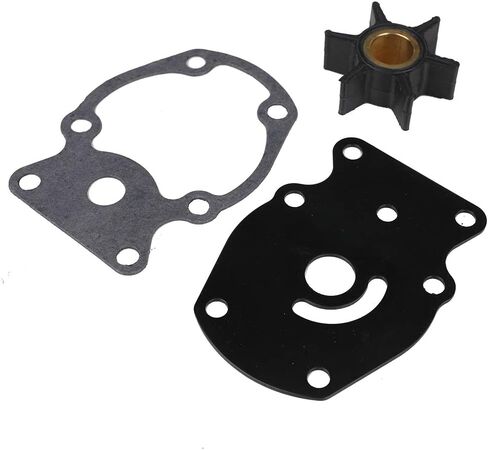 طقم إصلاح مضخة المياه التلقائي مع استبدال السكن لجونسون Evinrude V4 V6 V8 85-300HP 85 90 115 150HP أجزاء المحرك الخارجي - استبدال 5001594 5001595 18-3392 in Kuwait