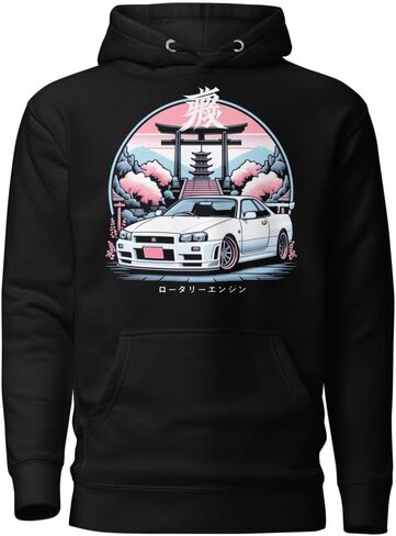 Japanese Aesthetic R34 Skyline GTR hoodie for JDM Fans 90s Car Culture GT-R pullover in Saudi Arabia