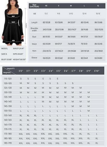 Lrady Womens Square Neck Bodice Dress Long Sleeve Flare A Line Club Party Mini Ruffle Swing Short Dresses in Kuwait