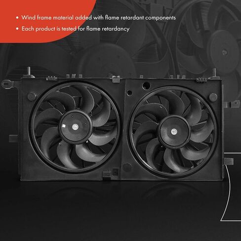 A-Premium Engine Radiator Cooling Fan Assembly Compatible with Select Buick, Chevrolet, Pontiac & Saturn Models - Terraza 2006-2007, Uplander 2006-2008, Montana 2006, Relay 2006-2007, 3.9L in Saudi Arabia