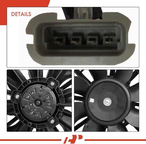 A-Premium Engine Radiator Cooling Fan Assembly Compatible with Select Buick, Chevrolet, Pontiac & Saturn Models - Terraza 2006-2007, Uplander 2006-2008, Montana 2006, Relay 2006-2007, 3.9L in Saudi Arabia