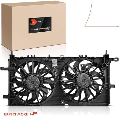 A-Premium Engine Radiator Cooling Fan Assembly Compatible with Select Buick, Chevrolet, Pontiac & Saturn Models - Terraza 2006-2007, Uplander 2006-2008, Montana 2006, Relay 2006-2007, 3.9L in Saudi Arabia