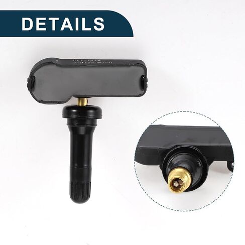 مستشعر ضغط الإطارات لشركة Hyundai Santa Fe 2010-2012 315MHz No.52933-0W100 مستشعر مراقبة ضغط الإطارات 4 قطعة in Saudi Arabia