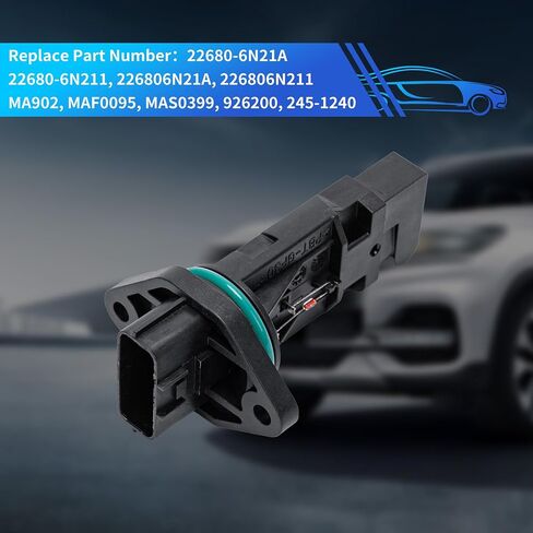 Rldym MAF Mass Air Flow Meter Sensor 22680-6N21A, 22680-6N211 for Nissan Pathfinder 3.5L 2002-2003 Replace 226806N21A, 226806N211 in Saudi Arabia