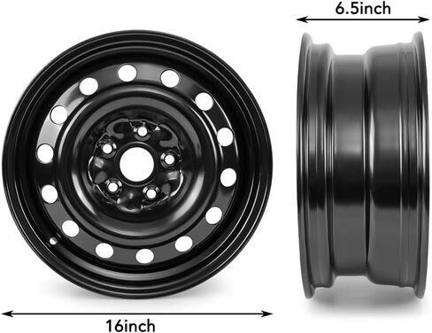 16 Inch Rims New 16x6.5inch Steel Wheel Rim For Volkswagen Jetta 2005-2018 Painted Black Steel Replacement Wheel Rim (1) in Saudi Arabia