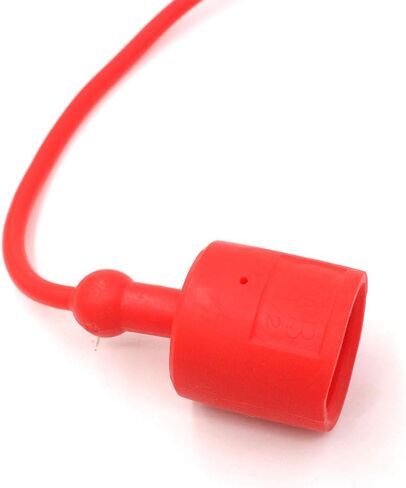 Hydraulic Coupler Dust Cap Plug Set 3/8 ISO-B 5675 AG,CEKER Hydraulic Dust Covers Male Female Quick Connects Fittings,Red Cap with Retention Ring Keeps Cap Attached to Hose 2Set in Kuwait