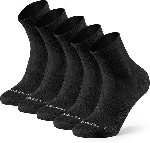 جوارب نسائية رياضية، حرير صناعي من الخيزران، دعم قوس القدم بدون خياطة، ناعم ومسامي، 5 عبوات in Saudi Arabia
