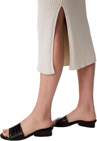 Calvin Klein Women's Cotton Rib Midi Skirt in Saudi Arabia