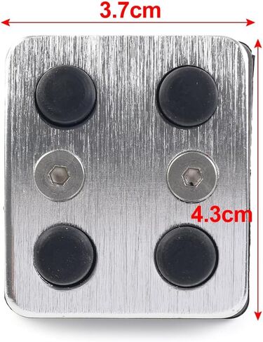 GZYF Car Parking Emergency Brake Pedal Pad Cover, Pedals Pedal Accessories for Toyota Camry, Crown, Highlander, Kluger, Prius, for Lexus ES RX GS IS in Saudi Arabia