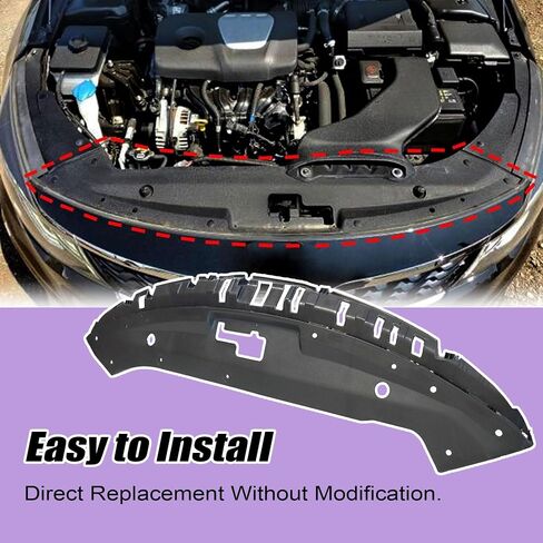XQSMWF Front Upper Bumper Grille Radiator Sight Shield Support Cover Trim, Compatible with Kia Optima 2019 2020, Replace 86360D5500 86360D4500 Upper Radiator Grille Cover in Saudi Arabia