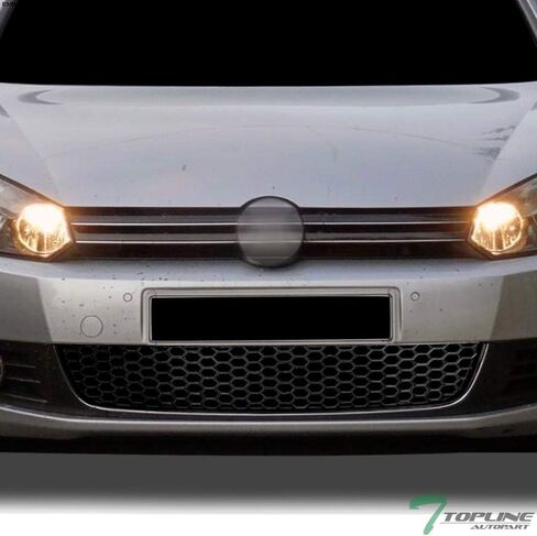 7422449842806 Compatible With 2010-2013 VW Golf / 2010-2014 Jetta Sport Wagen MK6 Glossy Black Honeycomb Mesh Front Lower Bumper Grill Grille in Saudi Arabia