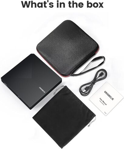 External CD DVD Drive for Laptop, USB 3.0 Type-C Ultra Slim 13mm DVD Player Portable CD DVD +/-RW Drive CD Burner Reader Writer Recorder for Desktop PC Windows 11/10/8/7 Linux Mac OS (Red) in Kuwait