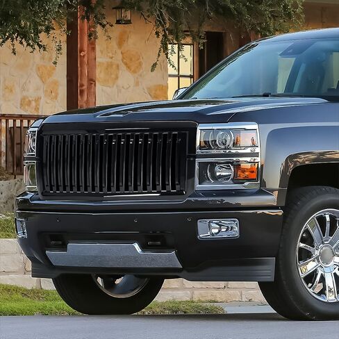 شبكة ممتص الصدمات الأمامية PM PERFORMOTOR من الألماس متوافقة مع 14-15 تشيفي سيلفرادو 1500، أسود مطفي in Saudi Arabia