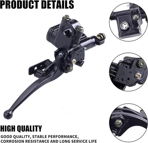 Left Hand Hydraulic Brake Master Cylinder with Handle Lever 50cc 70cc 90cc 110cc 150cc ATV Quad Dirt Bike TaoTao Sunl Buyang Lifan Kazuma in Saudi Arabia