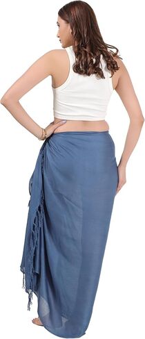 Sarong Coverups for Women Swimsuit Long Pareo Wrap Skirt Beach Bikini Bathing Suit Cover Up Ombre Tie Dye in Kuwait