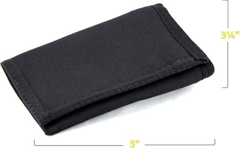 Tactical RFID Blocking Nylon Trifold Wallet for Men - Durable 600D Cordura, Water-Resistant, 15+ Card Slots, Compact 5x3.25in, USA Made, for Military, Outdoor & Travel Use - Includes a Coin Pocket! in Kuwait