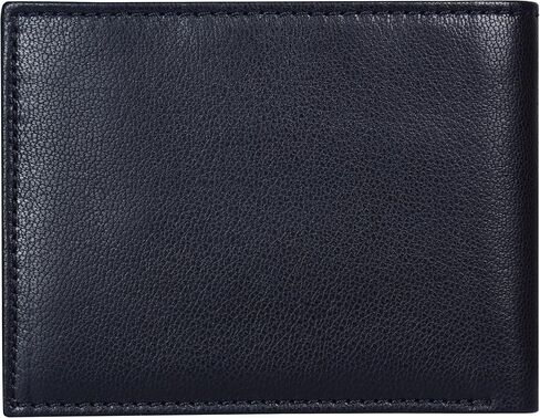 ASAD Leather Bifold Wallets For Men With 2 Note Compartment, 6 Card Slots, 2 Slip Pocket & 1 ID Slot, Leather Bifold Wallets For Men, Color - Black in Kuwait