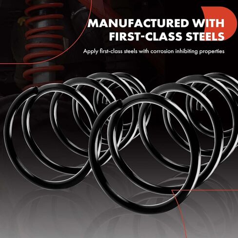 A-Premium 2Pcs Front Suspension Coil Spring Set Compatible with Ford Escort 1991-1996 & Mazda Protege 1991-1998 & Mercury Tracer, Driver and Passenger Side in Saudi Arabia