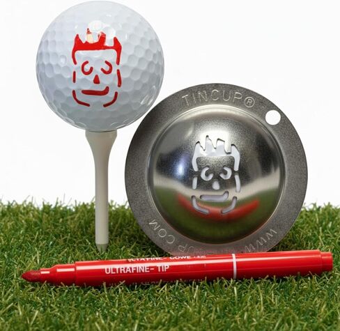 Tin Cup Groovy Golf Ball Custom Marker Alignment Tool in Saudi Arabia