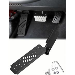 دواسة ميتة لسيارة جيب رانجلر JL - دواسة قدم ميتة جانبية للسائق، دواسة معدنية ميتة متوافقة مع جيب رانجلر JL/جلاديتور JT 2018 2019 2020 2021 2022 2023 2024 (باستثناء 4xe) in Kuwait