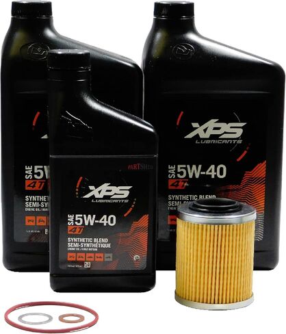 Can-Am New OEM 4T 5W-40 Synthetic Blend Oil Change Kit Rotax 500 V-Twin 9779258 in Saudi Arabia