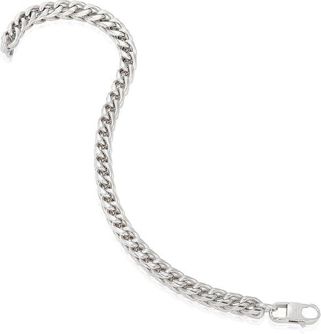 Invicta Jewelry Men's Franco Bracelet and Curb Necklace Chain Set in Saudi Arabia