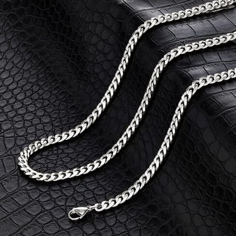 Invicta Jewelry Men's Franco Bracelet and Curb Necklace Chain Set in Saudi Arabia