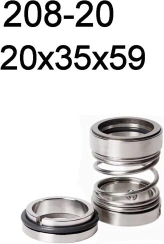 1pcs 208 Series Fit 14 15 16 17-55mm OD Shaft Double Face Water Pump Mechanical Shaft Seal Unbalanced Single Spring(208-20) in Saudi Arabia