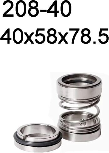 1pcs 208 Series Fit 14 15 16 17-55mm OD Shaft Double Face Water Pump Mechanical Shaft Seal Unbalanced Single Spring(208-20) in Saudi Arabia