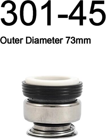 1pcs of 301 Series 8 10 12 13 14 15 16 17 18 20 22 24-55mm Single Coil Spring Mechanical Shaft Seal For Circulation Water Pum(301-45) in Saudi Arabia