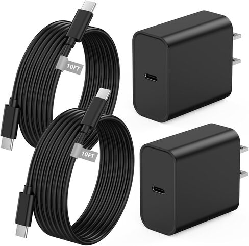 iPhone 16 Charger 10FT Fast Charging, 2 Pack PD 20W USB C Charger Fast Charging with 10FT Long USB C to C Charging Cable for iPhone 16/16 Plus/16 Pro/16 Pro Max/15/15 Plus/15 Pro/15 Pro Max in Saudi Arabia