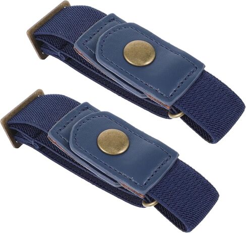 2 Pcs Buckle Free Belt Women Men, Elastic Comfortable Side Belt Bros Invisible Buckleless Belts for Women Men Jeans in Saudi Arabia